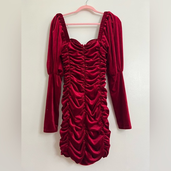 Fashion Nova Velvet Mini Dress. - Picture 6 of 8